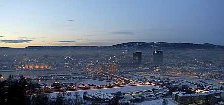 Abgasschwaden über Oslo