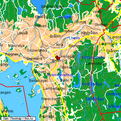 Karte über Oslo