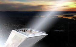 Neue Holmenkollenschanze: Aussichtsplattform mit Blick über Oslo (Bild: JDS)